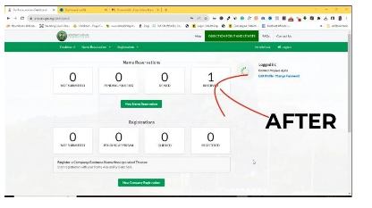 online registration of business name